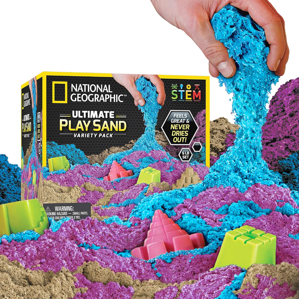 national geographic 6 lb. play sand combo pack 2 lbs.8