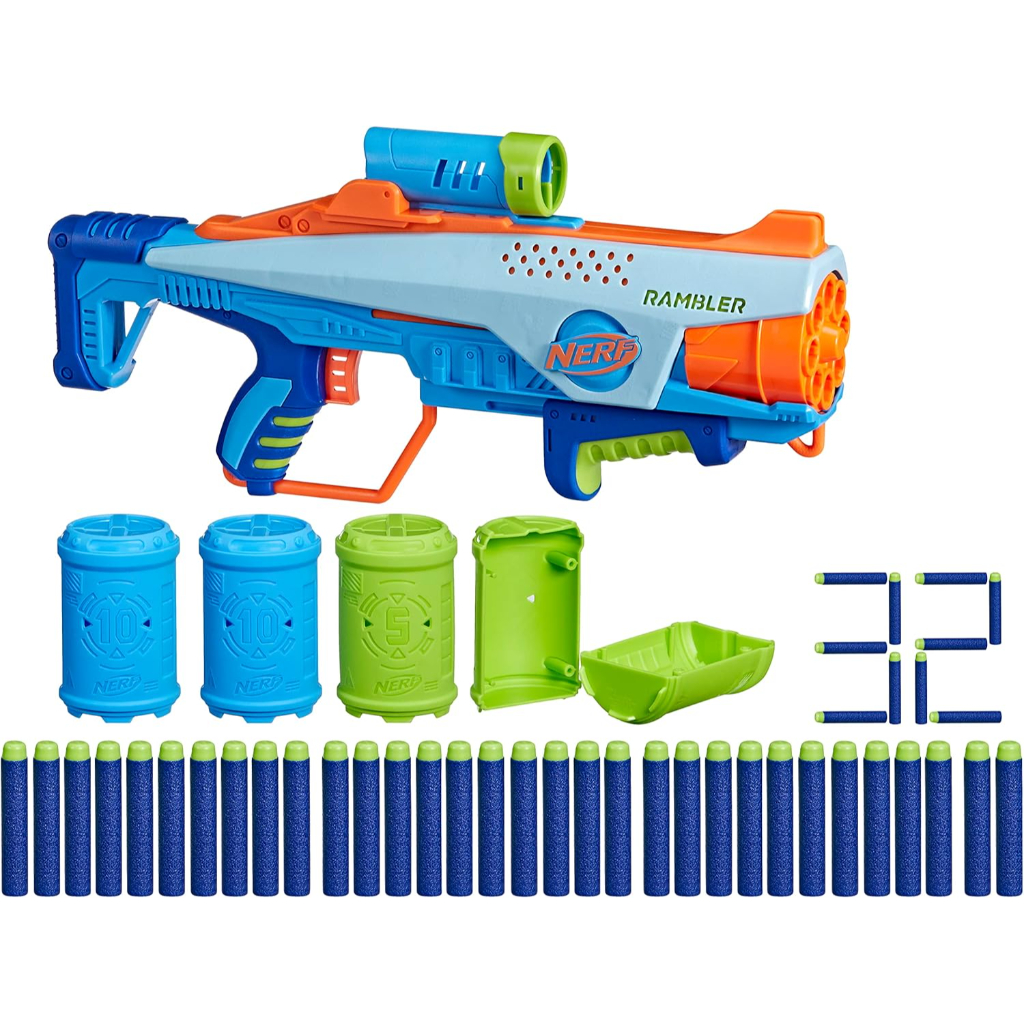 nerf elite junior rookie pack, easy play toy foam blaster3