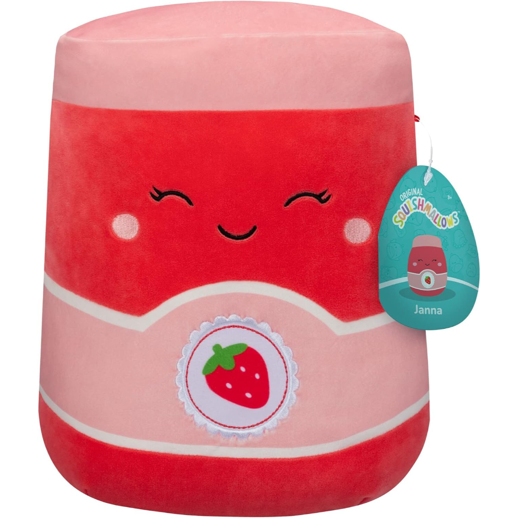 squishmallows 14 inch janna strawberry jam2