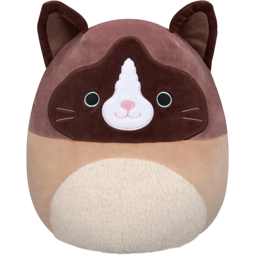 squishmallows original 16 inch woodward snowshoe cat with fuzzy belly4