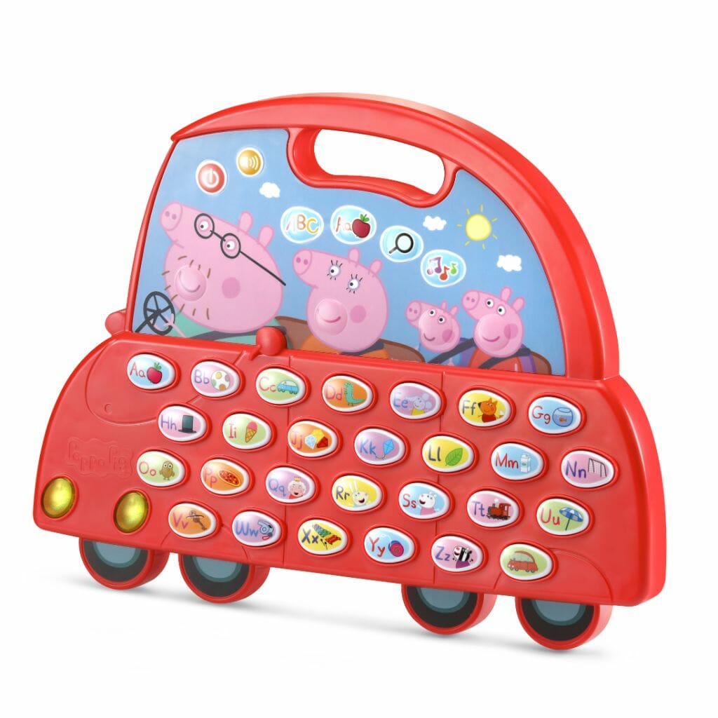 VTech Peppa Pig Learn and Go Alphabet Car Learning Toy With Handle D